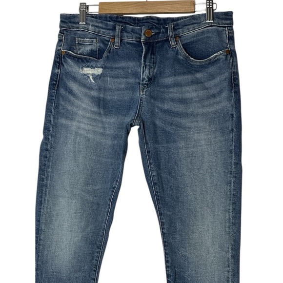 Blank NYC Jeans Women's Size 29 Blue Skinny Classic‎ Stretch Mid Rise Distressed - Picture 9 of 10